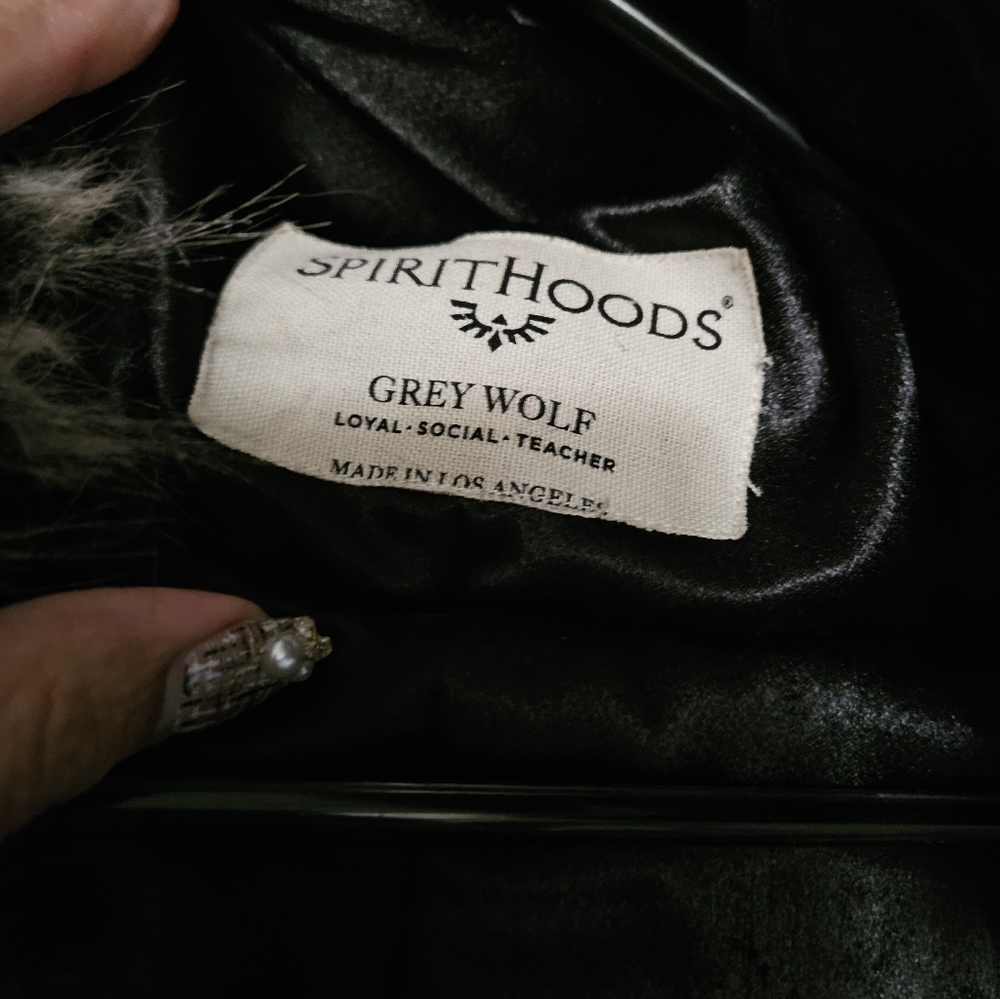 Spirithood cropped Greywolf Bomber Jacket Small - Picture 3 of 6